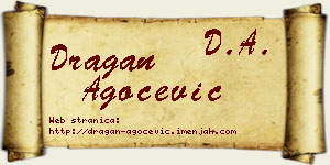 Dragan Agočević vizit kartica
